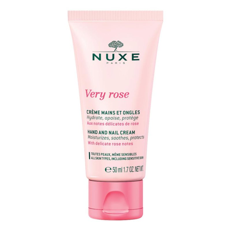 Nuxe Very Rose crema mani e unghie idratante e protettiva 50ml
