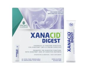 Xanacid Digest 20 stick pack - dispositivo medico per digestione e acidita di stomaco