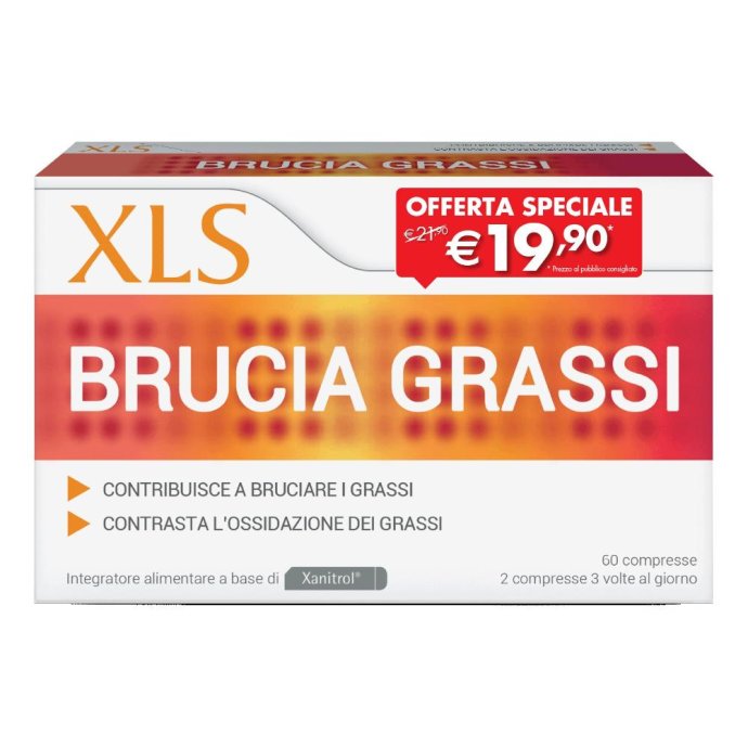 Xls brucia grassi integratore per il controllo del peso 60 compresse Xls brucia grassi integratore per il controllo del peso 60 compresse