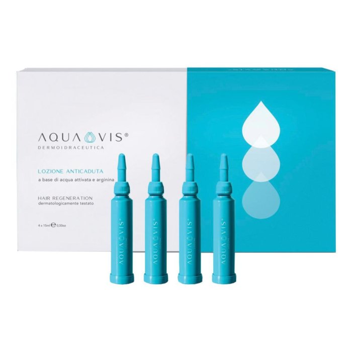 Aquavis Hair Regeneration lozione anticaduta 4 flaconcini da 15 ml Aquavis Hair Regeneration lozione anticaduta 4 flaconcini da 15 ml
