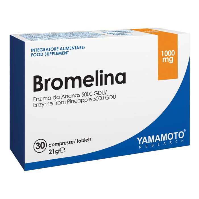 Yamamoto R Bromelina 30 Compresse | Integratore Alimentare a Base di Bromelina per la Digestione e il Benessere Articolare Yamamoto R Bromelina 30 Compresse | Integratore Alimentare a Base di Bromelina per la Digestione e il Benessere Articolare