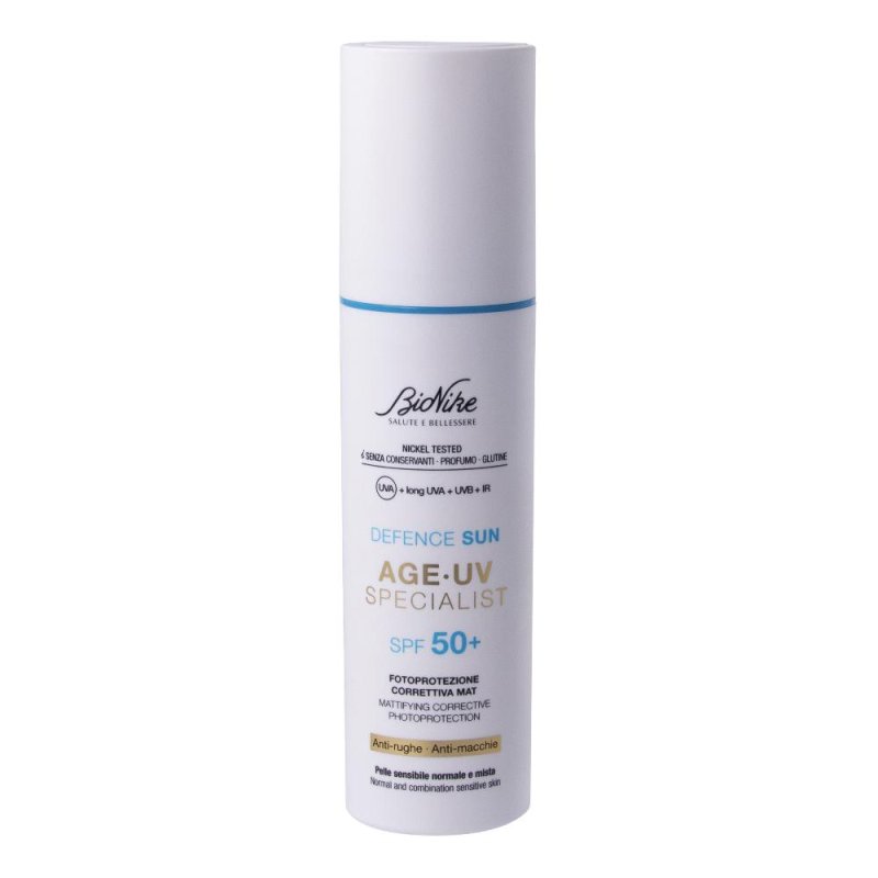 BioNike Defence Sun - Age-UV Specialist SPF50+ Idratante MAT Pelle Mista 50 ml BioNike Defence Sun - Age-UV Specialist SPF50+ Idratante MAT Pelle Mista 50 ml