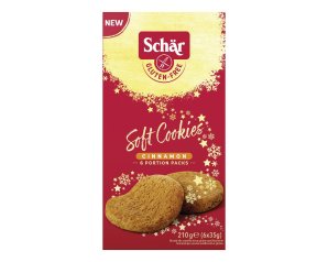 Schar Soft Cookie Cinnamon biscotti di Natale alla cannella senza glutine 6 porzioni 210 g