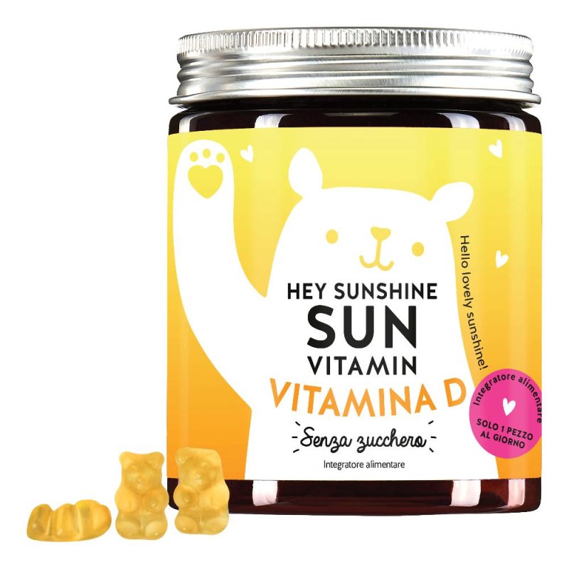 Bwb Hey Sunshine Integratore di Vitamina D in Caramelle Gommose 45 Pezzi per Sistema Immunitario e Benessere di Ossa e Denti Bwb Hey Sunshine Integratore di Vitamina D in Caramelle Gommose 45 Pezzi per Sistema Immunitario e Benessere di Ossa e Denti