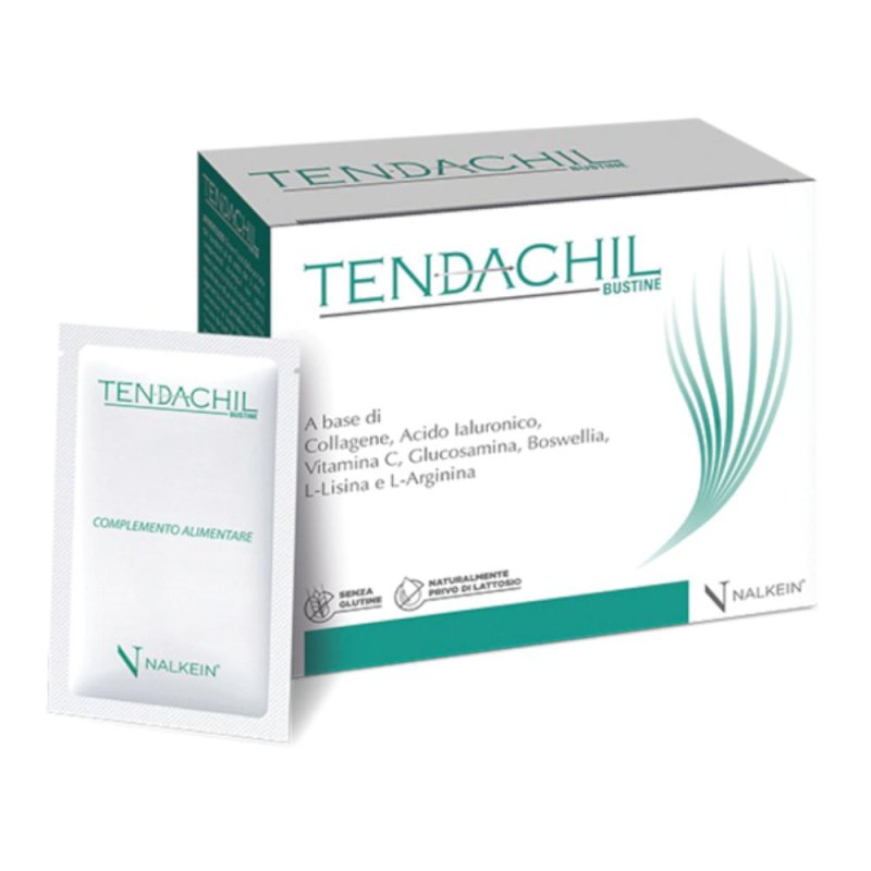 Tendachil 20 bustine &ndash; Integratore per articolazioni e cartilagini con collagene, acido ialuronico e vitamina C