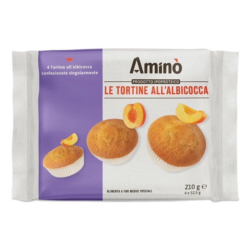 Tortine all’Albicocca Amino Confezione da 4 Pezzi – Merendine Soffici Ripiene all’Albicocca Tortine all’Albicocca Amino Confezione da 4 Pezzi – Merendine Soffici Ripiene all’Albicocca