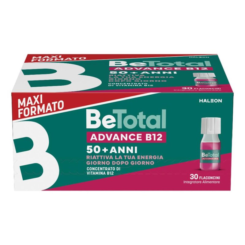 Betotal advance b12 50+ anni integratore energizzante 30 flaconcini 7ml Betotal advance b12 50+ anni integratore energizzante 30 flaconcini 7ml