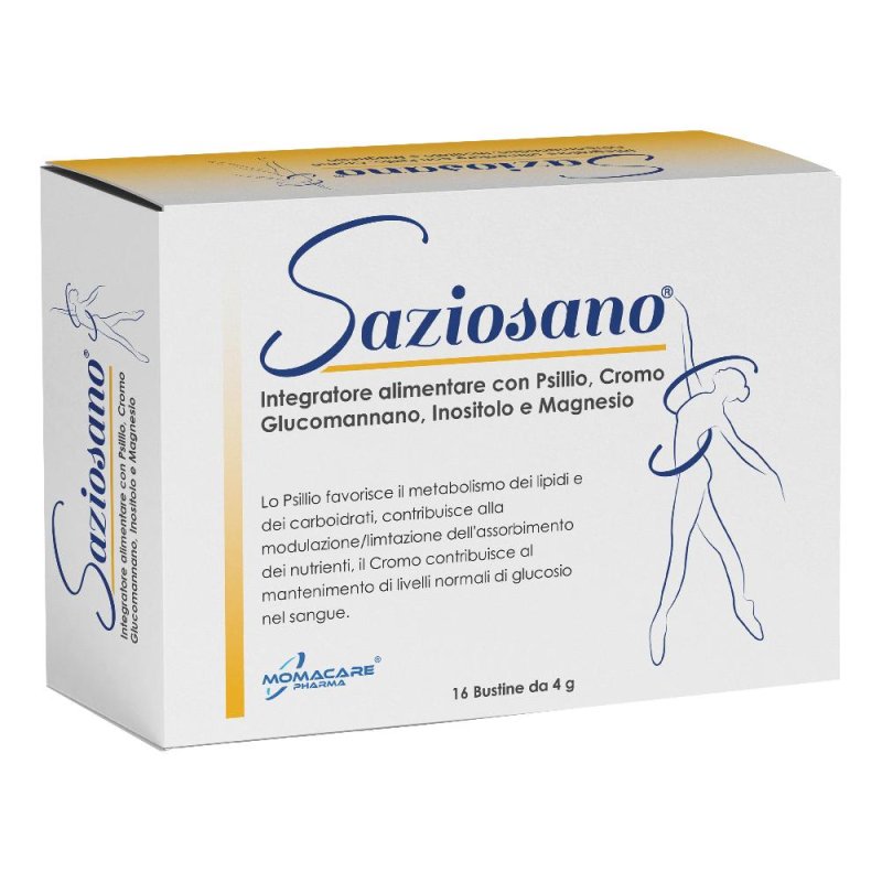 Saziosano integratore metabolismo lipidi e carboidrati 16 bustine da 4 g