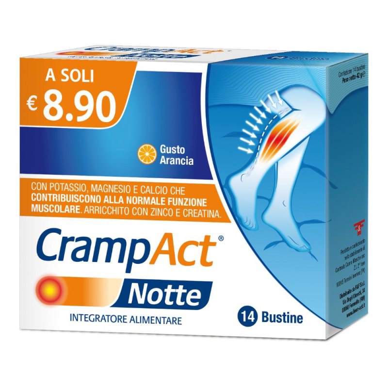 Linea Act Crampact Notte Integratore Funzione Muscolare, 14 Bustine Linea Act Crampact Notte Integratore Funzione Muscolare, 14 Bustine