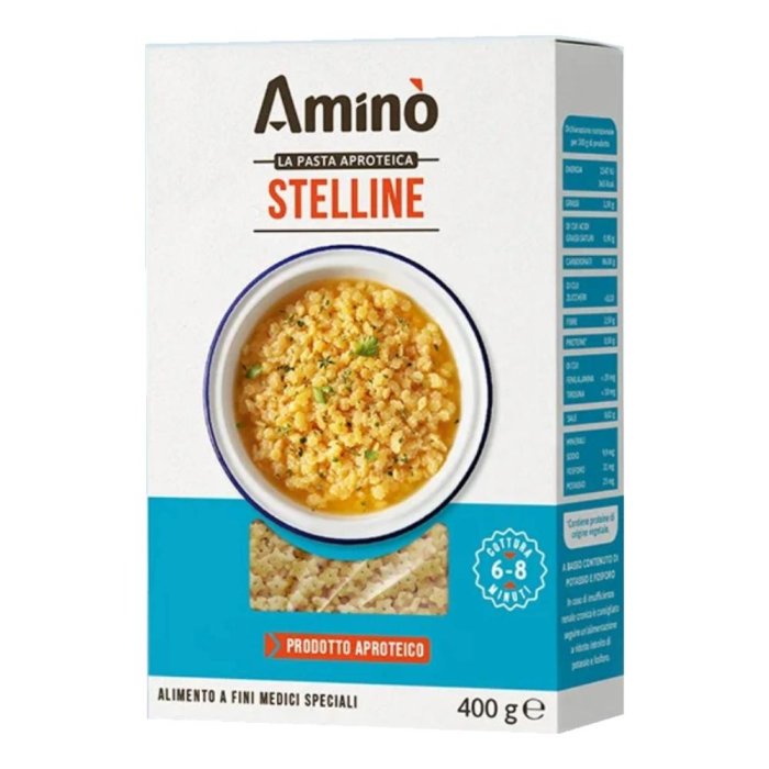Aminò stelline pasta aproteica per dieta ipoproteica 250 g Aminò stelline pasta aproteica per dieta ipoproteica 250 g