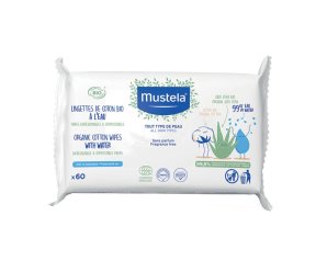 Mustela Salviette Compostabili all'Acqua Senza Profumo, 60 Salviettine