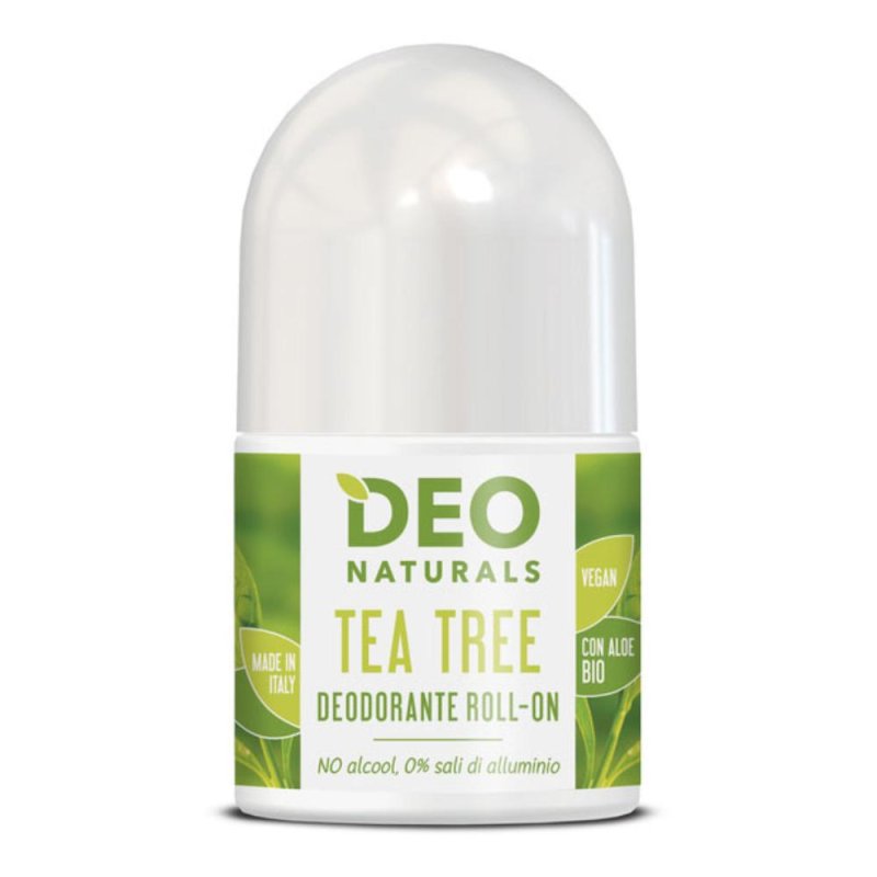 DEONATURALS Deodorante Roll On Tea Tree Naturale e Delicato con Olio di Tea Tree DEONATURALS Deodorante Roll On Tea Tree Naturale e Delicato con Olio di Tea Tree