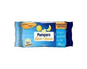 Pampers Salviettine Baby Sole e Luna 40 Pezzi Delicate per Cambio Pannolino e Igiene Quotidiana