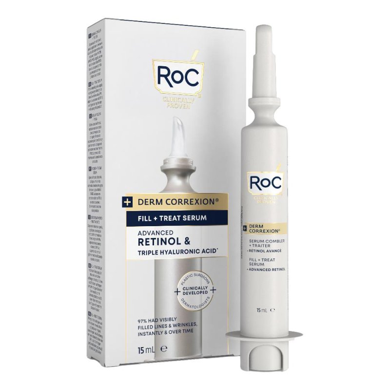 RoC Derm Correxion - Fill + Treat Siero Viso Retinolo e Acido Ialuronico 15ml RoC Derm Correxion - Fill + Treat Siero Viso Retinolo e Acido Ialuronico 15ml
