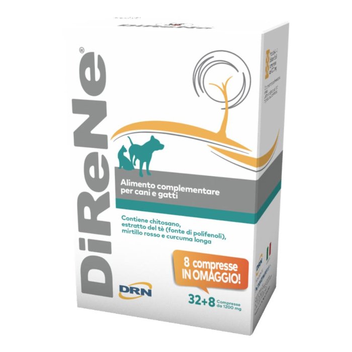 Direne Alimento complementare per cani e gatti 40 compresse