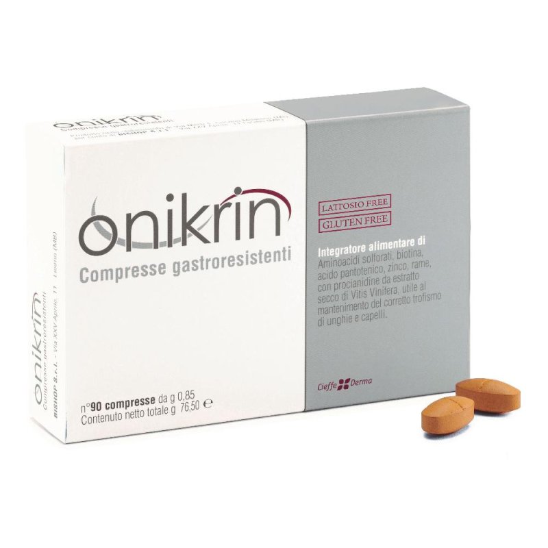 Onikrin integratore capelli e unghie 90 compresse Onikrin integratore capelli e unghie 90 compresse