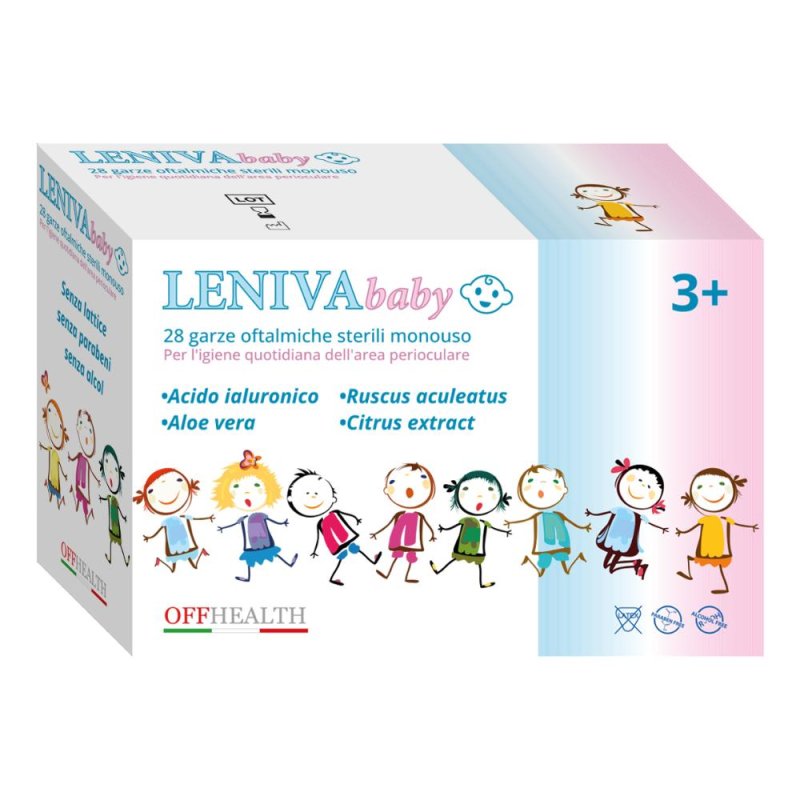 Leniva Baby garze oftalmiche 28 pezzi - garze sterili per igiene oculare neonati Leniva Baby garze oftalmiche 28 pezzi - garze sterili per igiene oculare neonati
