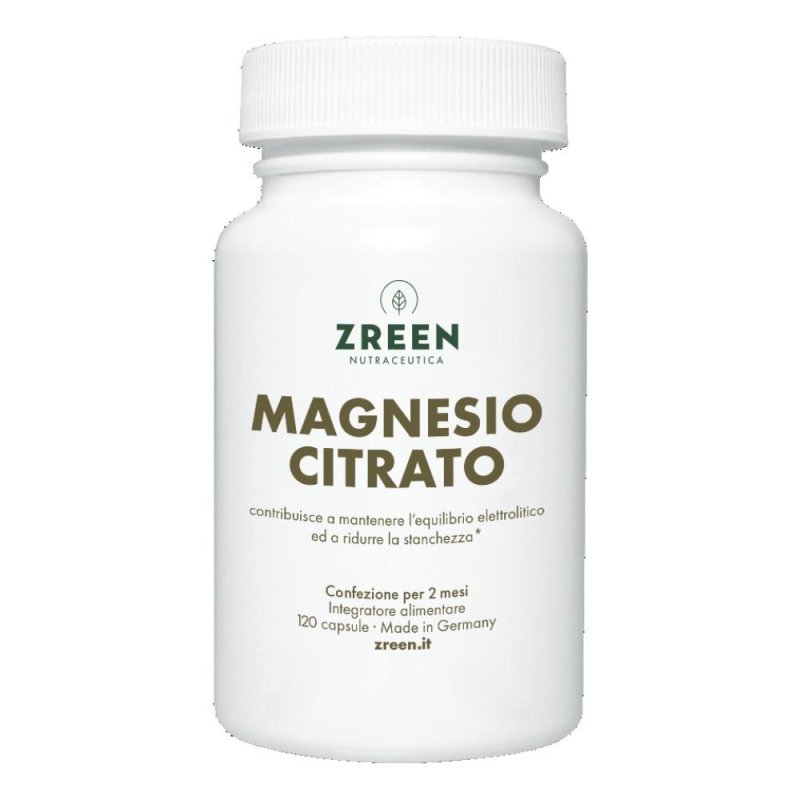 Zreen magnesio citrato integratore alimentare 120 capsule