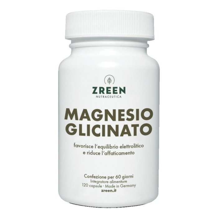 Zreen magnesio glicinato integratore alimentare 120 capsule Zreen magnesio glicinato integratore alimentare 120 capsule