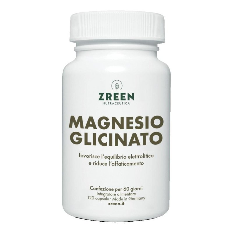 Zreen magnesio glicinato integratore alimentare 120 capsule