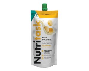 Nutritask Banana 220 grammi Alimento Iperproteico ad Alto Contenuto Calorico Gusto Banana per Nutrizione Completa