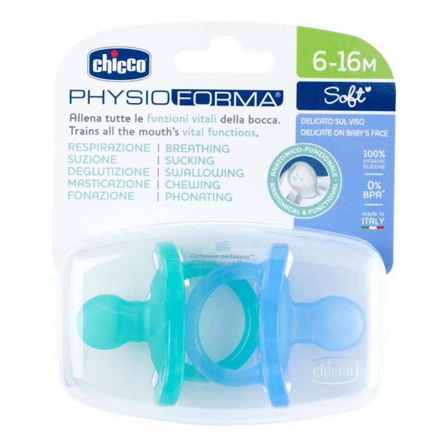 Chicco Gommotto Physioforma Soft 6-16 Mesi 2 Pezzi Chicco Gommotto Physioforma Soft 6-16 Mesi 2 Pezzi