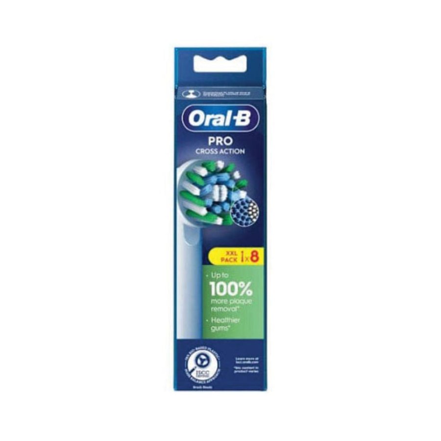 Oral-B CrossAction Testine di Ricambio per Spazzolino Elettrico, 8 Pezzi Oral-B CrossAction Testine di Ricambio per Spazzolino Elettrico, 8 Pezzi