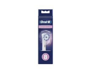 Oral-b power refill sensitive clean testine di ricambio 8 pezzi