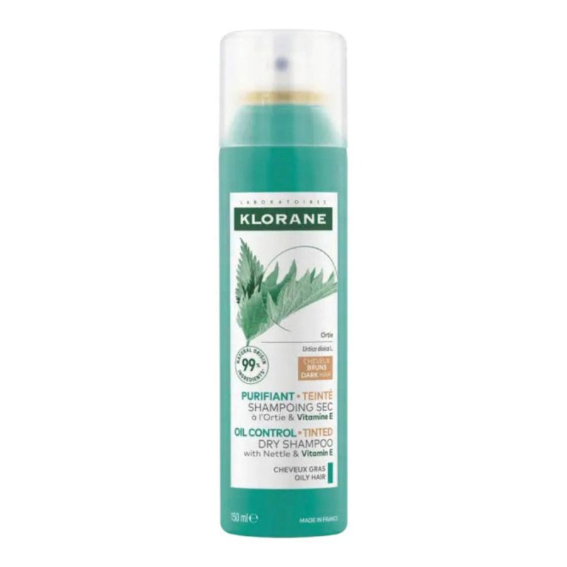 Klorane Purificante Shampoo Secco All'Ortica E Vitamina E Capelli Scuri 150ml Klorane Purificante Shampoo Secco All'Ortica E Vitamina E Capelli Scuri 150ml