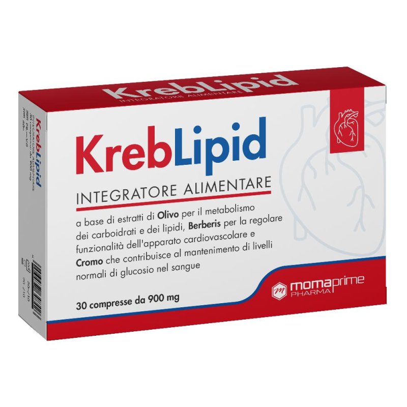 Kreblipid 30 Compresse Integratore per il Controllo del Colesterolo e dei Trigliceridi Kreblipid 30 Compresse Integratore per il Controllo del Colesterolo e dei Trigliceridi