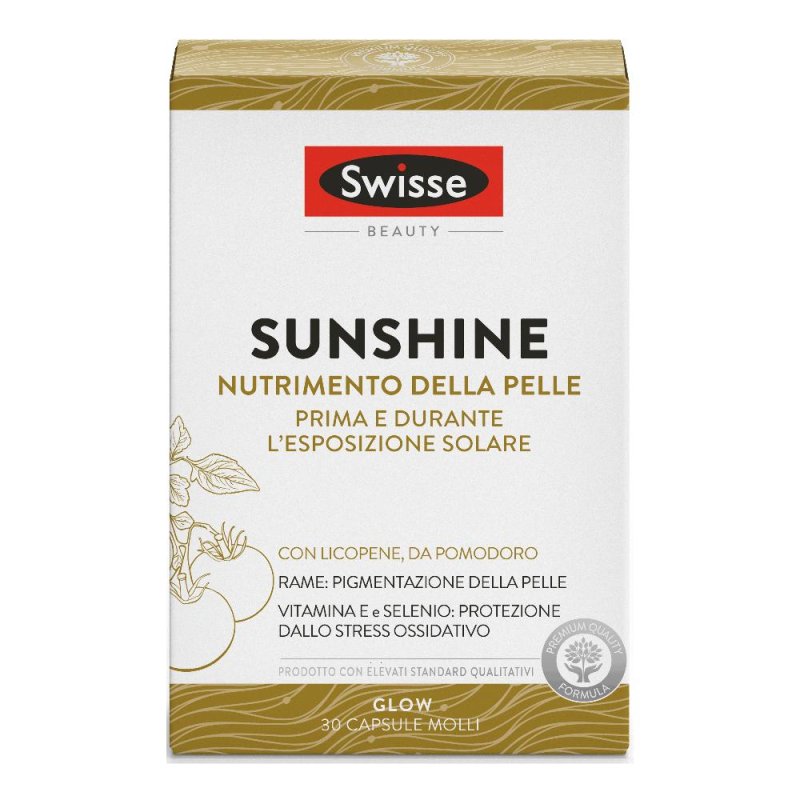 Swisse Beauty - Sunshine Integratore Alimentare, 30 Capsule Molli Swisse Beauty - Sunshine Integratore Alimentare, 30 Capsule Molli