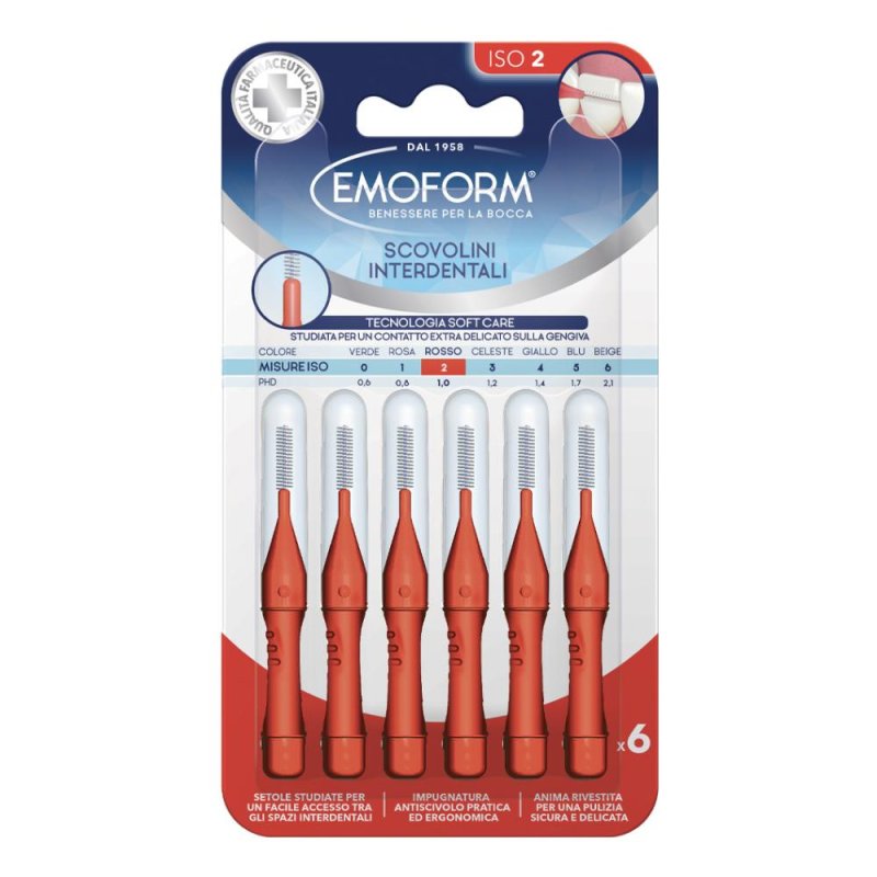 Emoform Scovolini Interdentali Iso 2 6 Pezzi
