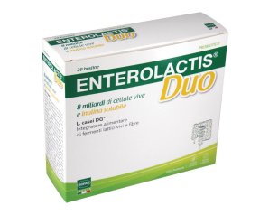 Enterolactis Duo integratore di fermenti lattici e fibre per il benessere intestinale 20 bustine