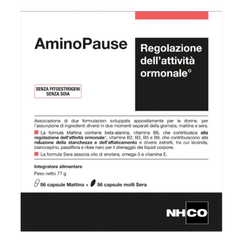 Laboratoires NHCO AminoPause Integratore Attivit&agrave; Ormonale 56 + 56 Capsule