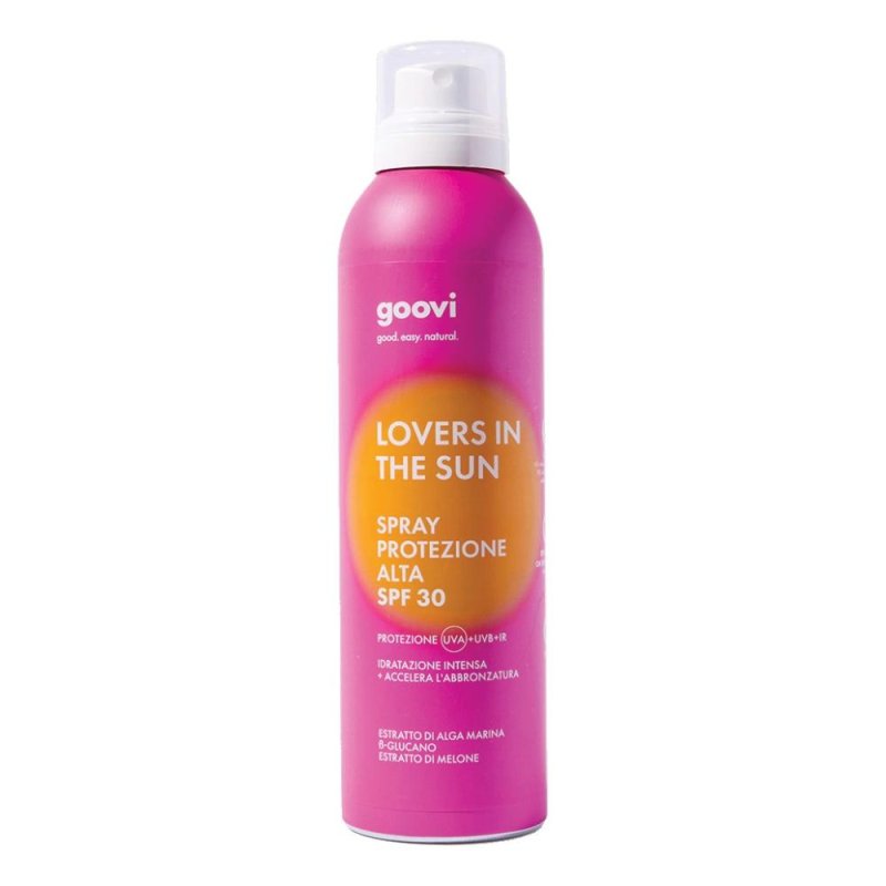 Goovi Lovers In The Sun Spray Solare Corpo Protezione Alta SPF30 200 ml Goovi Lovers In The Sun Spray Solare Corpo Protezione Alta SPF30 200 ml