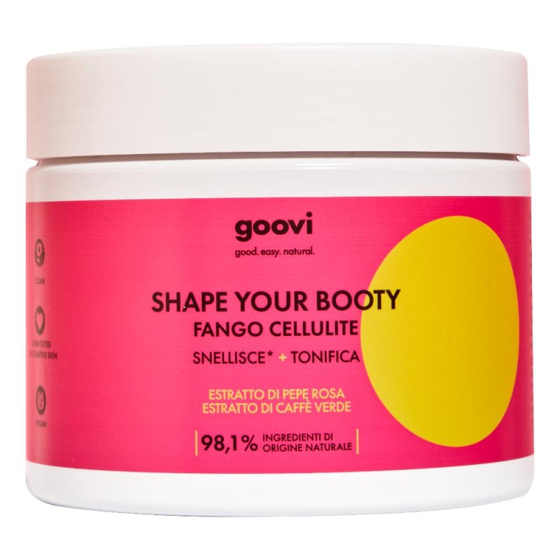 Goovi Shape Your Booty Fango Cellulite Snellisce e Tonifica 500 ml Goovi Shape Your Booty Fango Cellulite Snellisce e Tonifica 500 ml