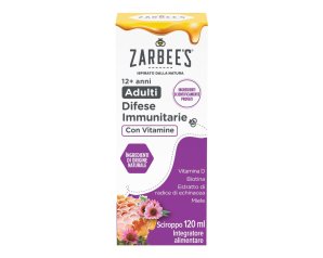 Zarbee's Sciroppo Adulti Difese Immunitarie con Vitamine 120 ml