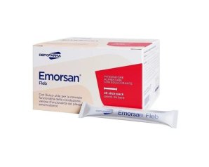 Emorsan Fleb integratore per circolazione e gambe pesanti 28 stick da 15 millilitri