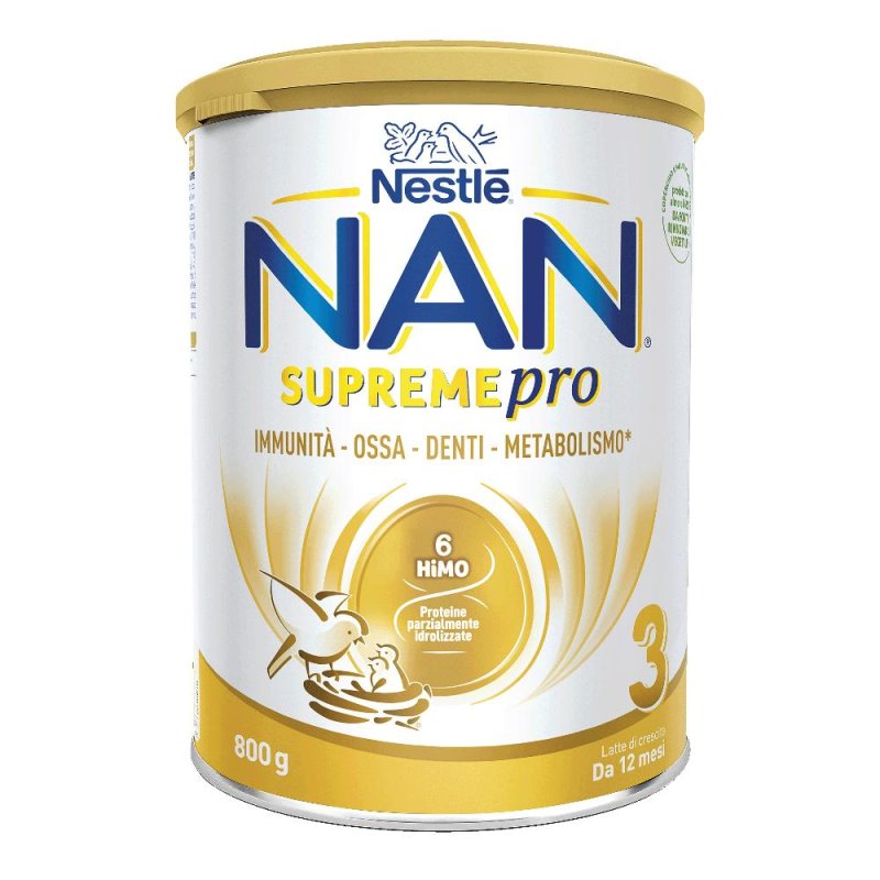 NAN Supreme Pro 3 Latte di Crescita 800 g Polvere NAN Supreme Pro 3 Latte di Crescita 800 g Polvere
