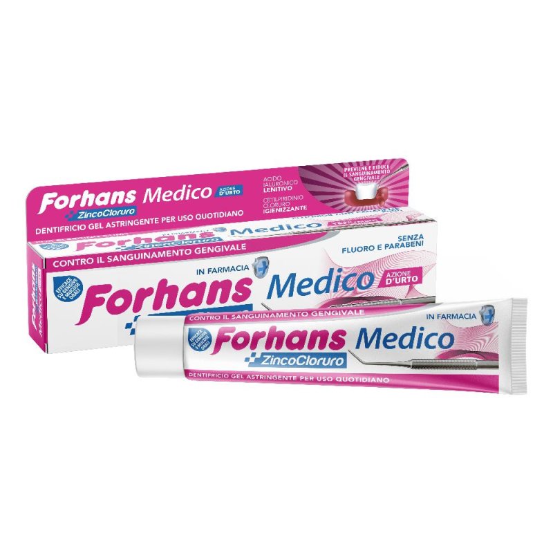 Forhans Zinco Cloruro - Medico Dentifricio Sanguinamento Gengivale 75ml Forhans Zinco Cloruro - Medico Dentifricio Sanguinamento Gengivale 75ml