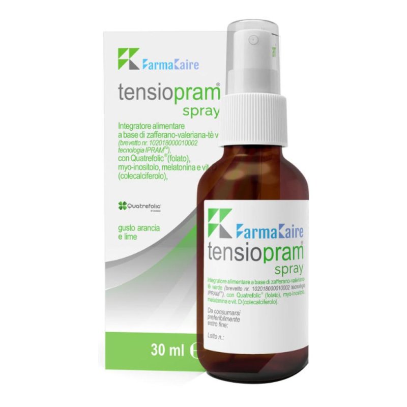 Tensiopram Spray 30 ml Farmakaire Integratore Alimentare in Spray per Benessere e Rilassamento