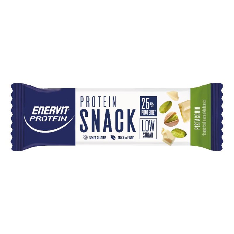 Barretta proteica Enervit snack al pistacchio a basso contenuto di zuccheri 27 g Barretta proteica Enervit snack al pistacchio a basso contenuto di zuccheri 27 g
