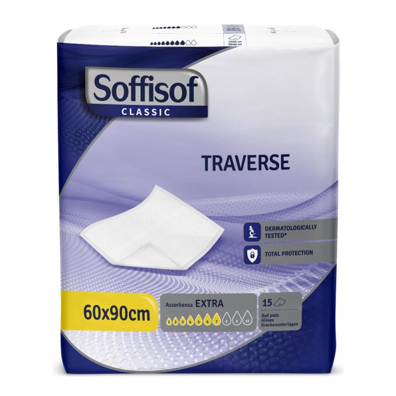 Soffisof traversa Classic Ultra 60x90 15 pezzi - traversine assorbenti per letto Soffisof traversa Classic Ultra 60x90 15 pezzi - traversine assorbenti per letto