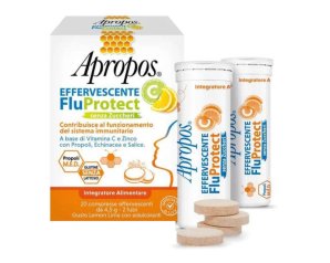 Apropos FluProtect integratore vitamina C e zinco 20 compresse effervescenti 90 g