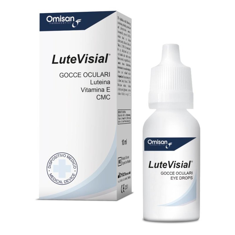 Lutevisial Gocce Oculari 10 ml Lubrificante e Idratante per Occhi Secchi Affaticati e Arrossati Lutevisial Gocce Oculari 10 ml Lubrificante e Idratante per Occhi Secchi Affaticati e Arrossati
