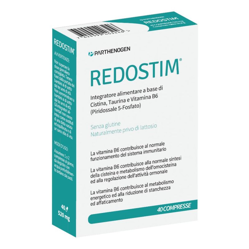 Redostim Integratore Alimentare 40 Compresse Tablet Formato Convenienza Redostim Integratore Alimentare 40 Compresse Tablet Formato Convenienza
