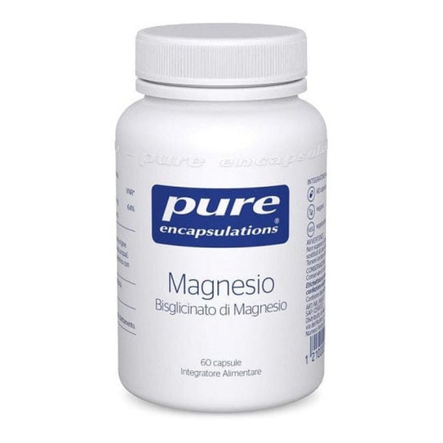 Pure Encapsulations Magnesio Bisglicinato Integratore contro la Stanchezza 60 Capsule Pure Encapsulations Magnesio Bisglicinato Integratore contro la Stanchezza 60 Capsule