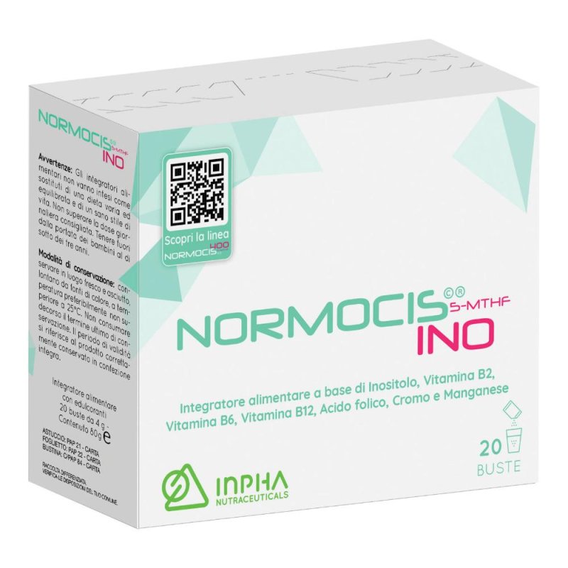 Normocis Ino Integratore Alimentare 20 Bustine per Metabolismo Omocisteina e Supporto Fertilità Femminile Normocis Ino Integratore Alimentare 20 Bustine per Metabolismo Omocisteina e Supporto Fertilità Femminile