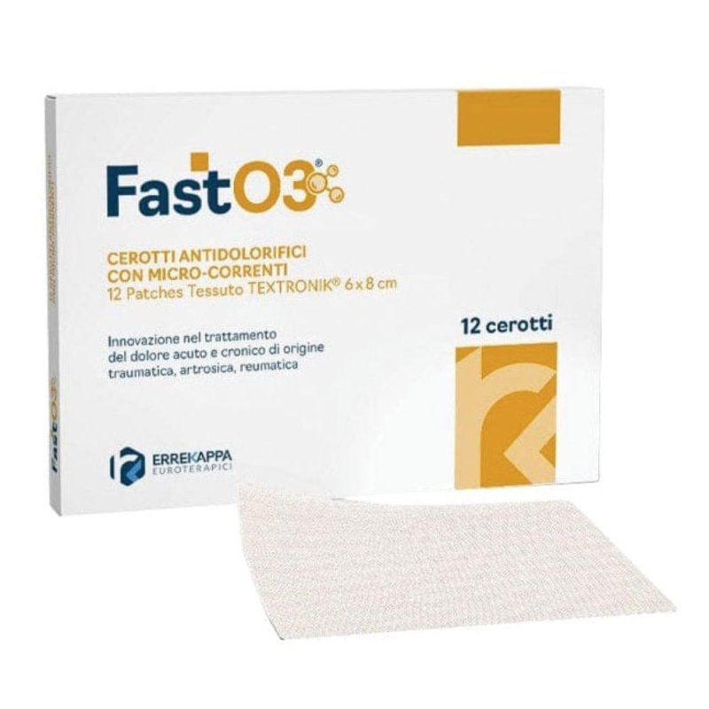 Fasto3 cerotti antidolorifici 12 pezzi - cerotti automedicanti per dolori muscolari e articolari Fasto3 cerotti antidolorifici 12 pezzi - cerotti automedicanti per dolori muscolari e articolari