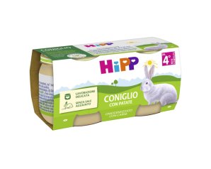 OMO HIPP Coniglio+Verd.2x80g